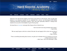 Tablet Screenshot of hardknocksacademy.org